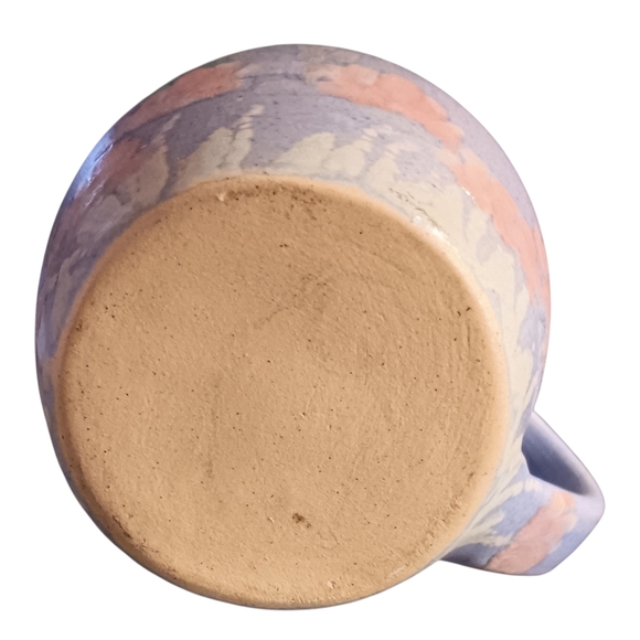 Artisan Blue and Pink Ceramic Vase - Picture 7 of 7